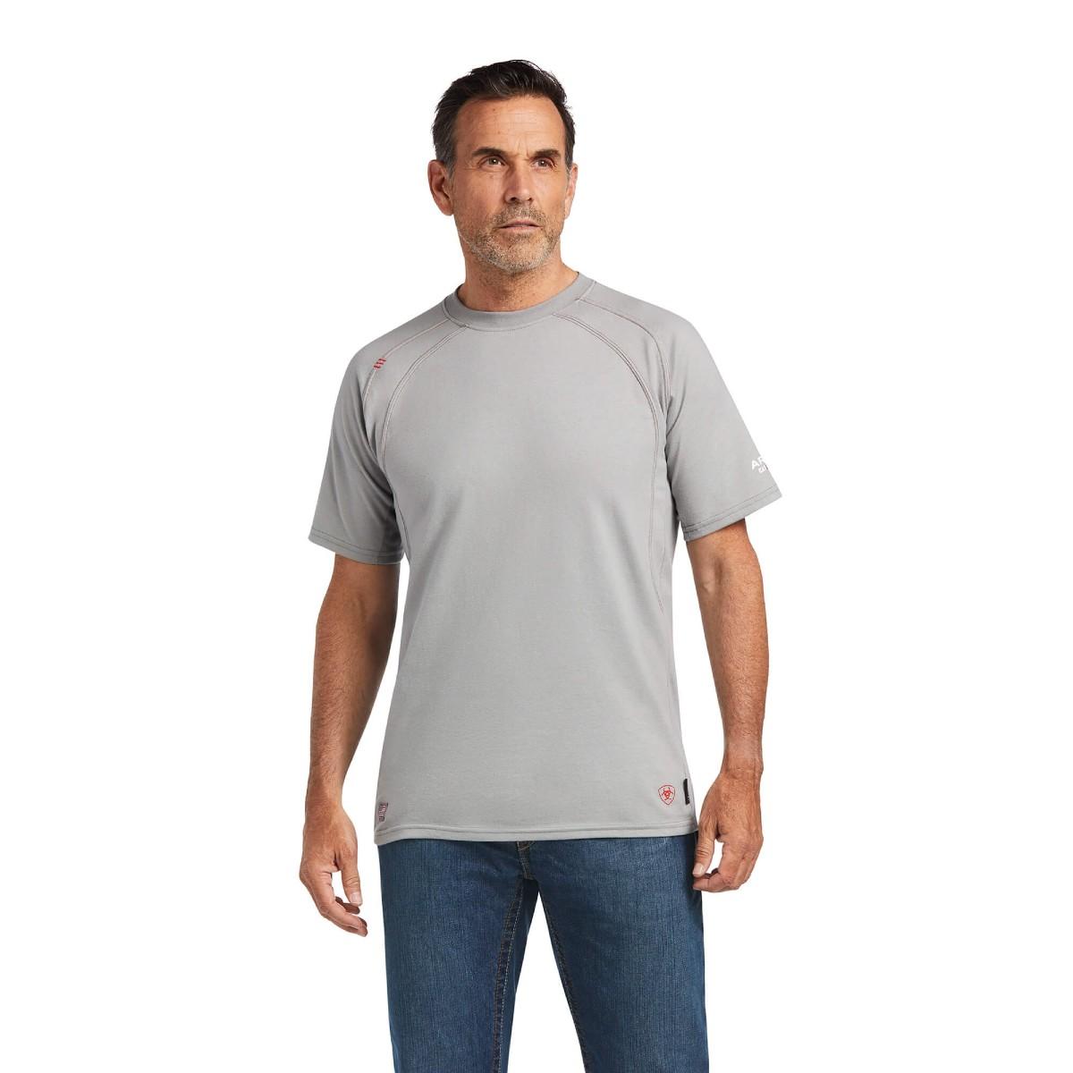 Ariat FR Work Crew T-Shirt in Silver